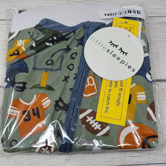 NIB Little Sleepies Touchdown Time  Zippy Size 2T - Picture 1 of 3